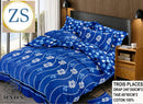 Ensemble 4 pièces Bleu Clair Fleuri